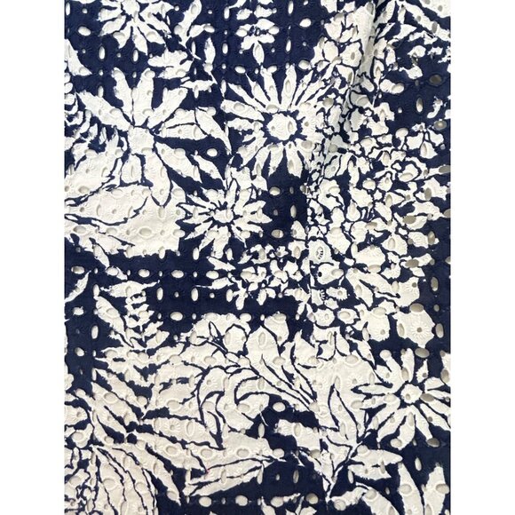 BODEN Vanda Broderie Top Navy & White Eyelet Size 6 - Picture 7 of 8